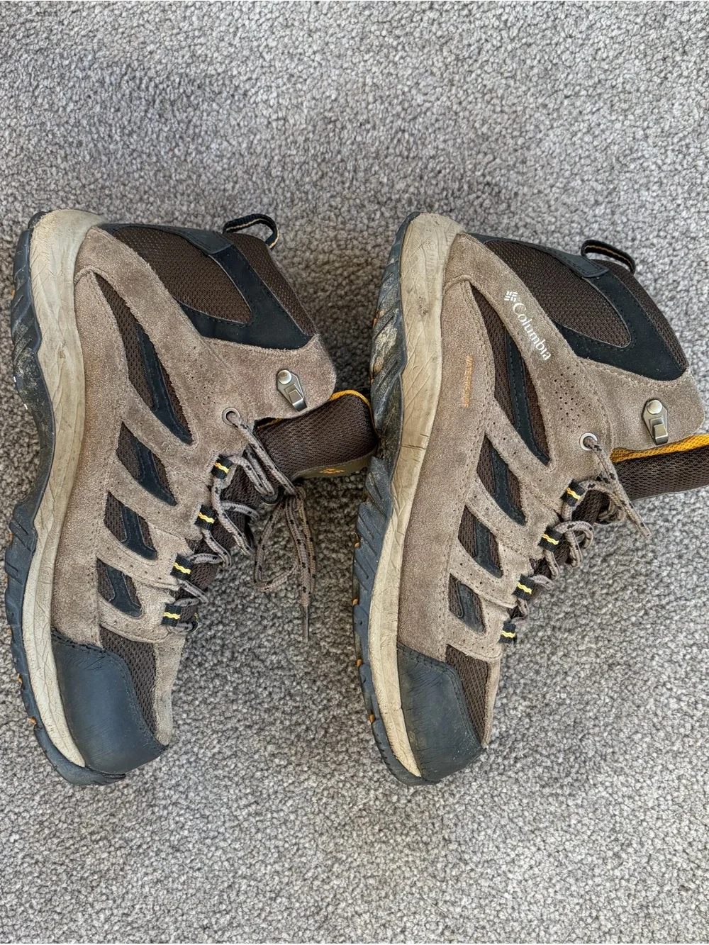Columbia Crestwood Mid Waterproof Hiking Boots Men's Size 8.5 Brown